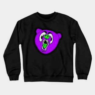 Comic Bear (Purple and Green) Crewneck Sweatshirt